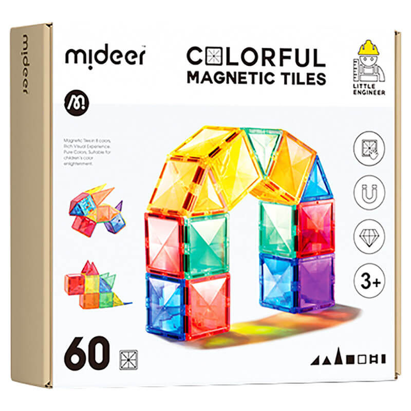 Mideer Colorful Magnetic Tiles - Image 3