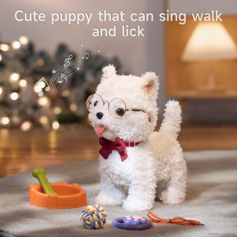 Singing Walking White Puppy Set - Image 2