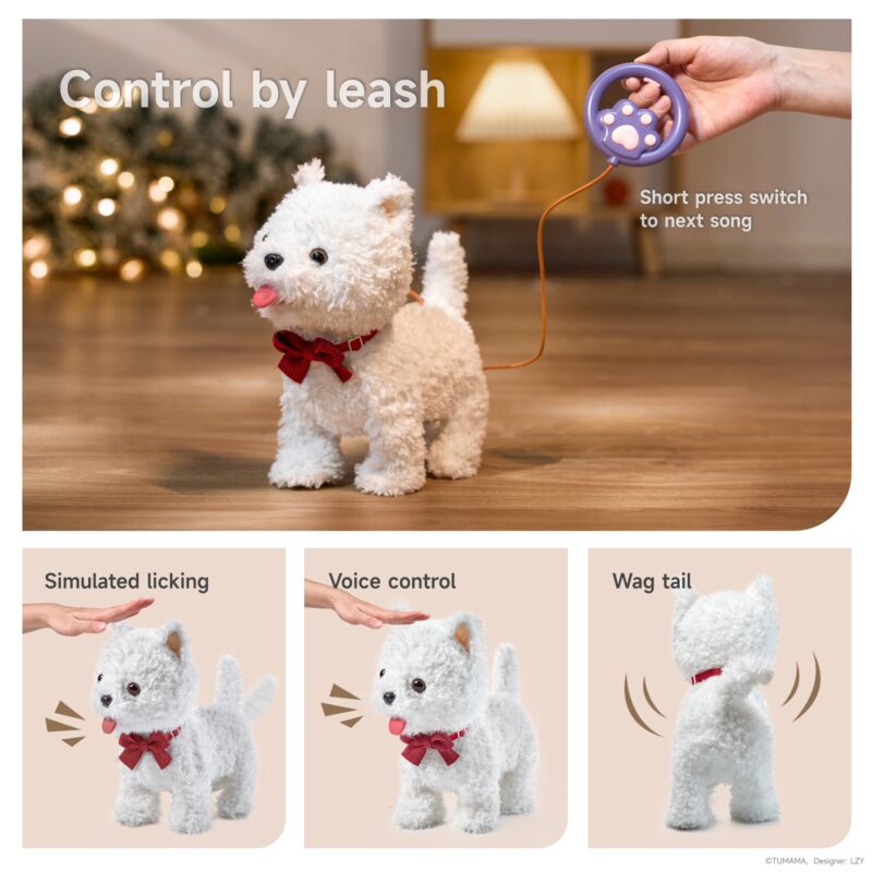 Singing Walking White Puppy Set - Image 4