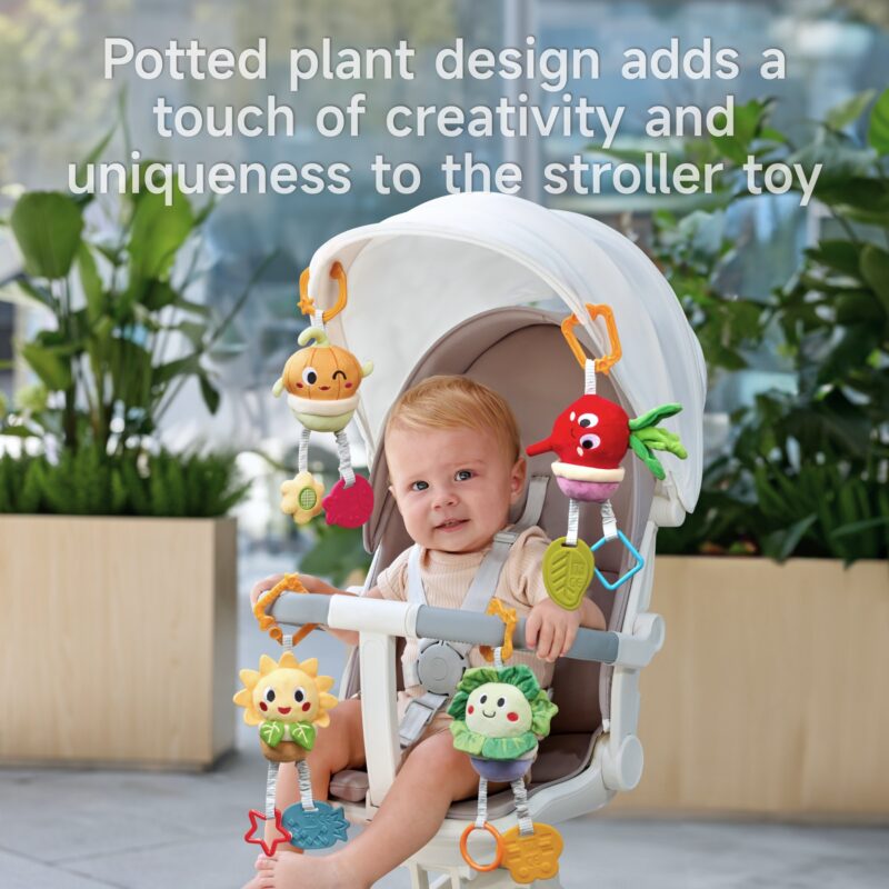 Potted Plant Baby Hanging Rattle Set - Image 2