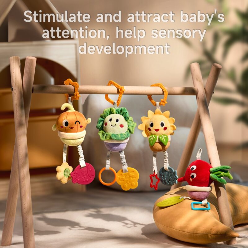 Potted Plant Baby Hanging Rattle Set - Image 3