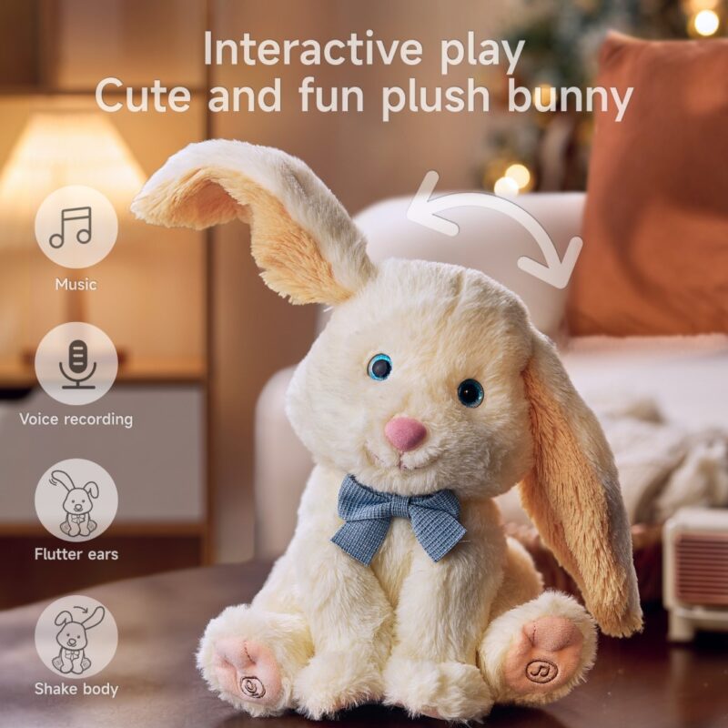 Animated Plush Bunny, Interactive Singing Talking Rabbit Bunny (Coming Soon) - Image 2