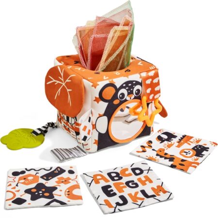 Multi-Sensory Black & White Tissue Box / Montessori-Style toy