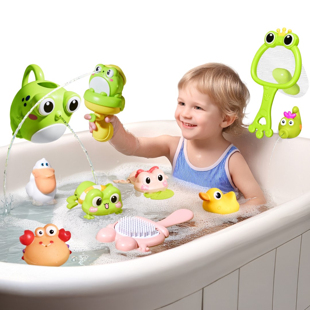 Baby Frog Bath set