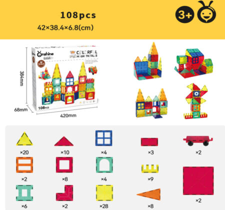 Colorful Window Magnetic Tiles