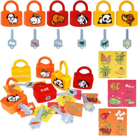 Animal Food Pairing Learning Locks