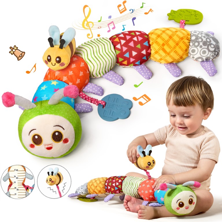 Soft Plush Sensory Caterpillar Toy