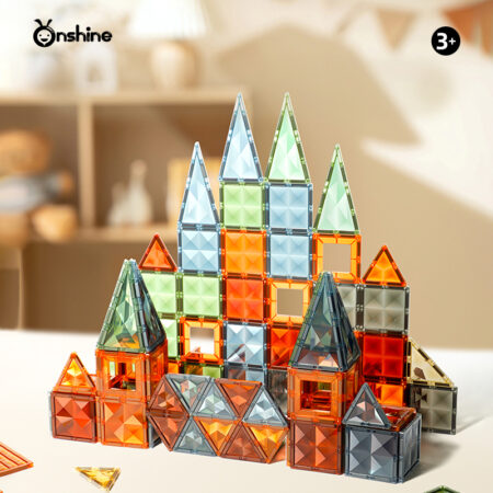 Dazzling Magnetic Tiles - Star Diamond B - Nature Color (100 pcs)