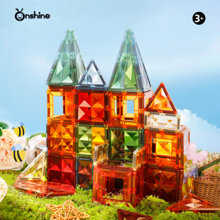 Dazzling Magnetic Tiles - Star Diamond A - Nature Color (100 pcs)