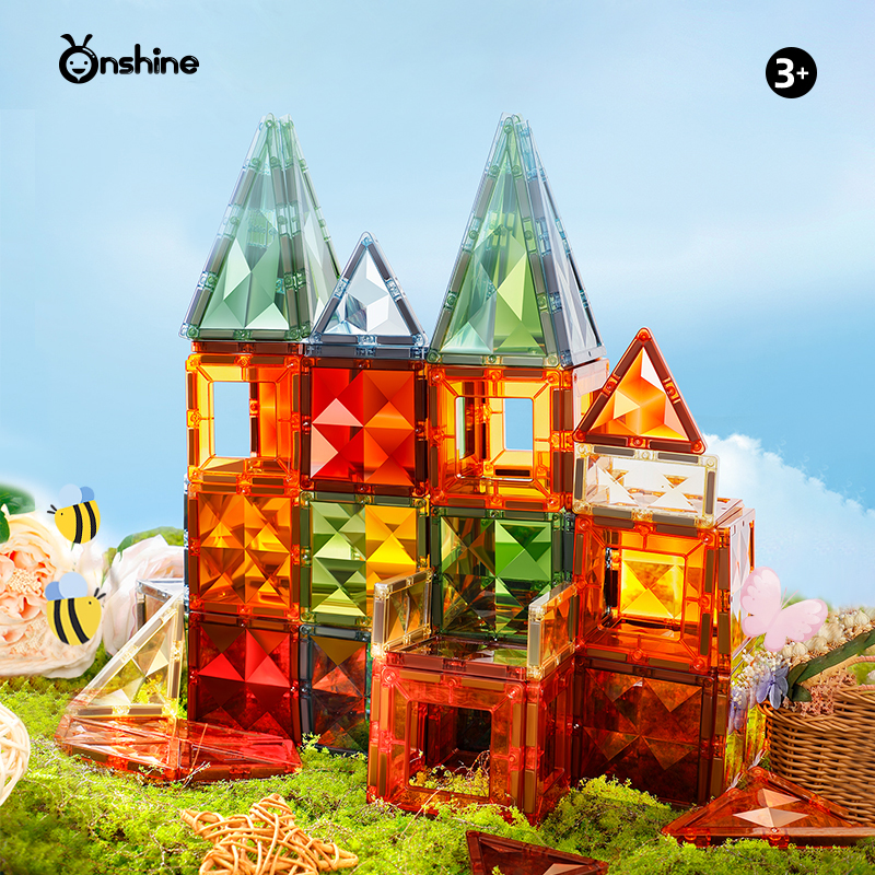 Dazzling Magnetic Tiles - Star Diamond A - Nature Color (100 pcs)