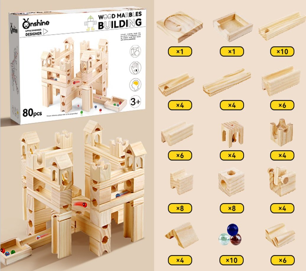 Wood Marble Building