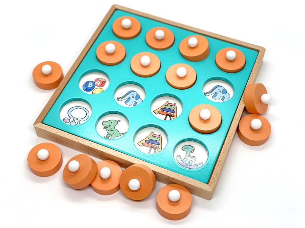 Wooden Memory Chess Game