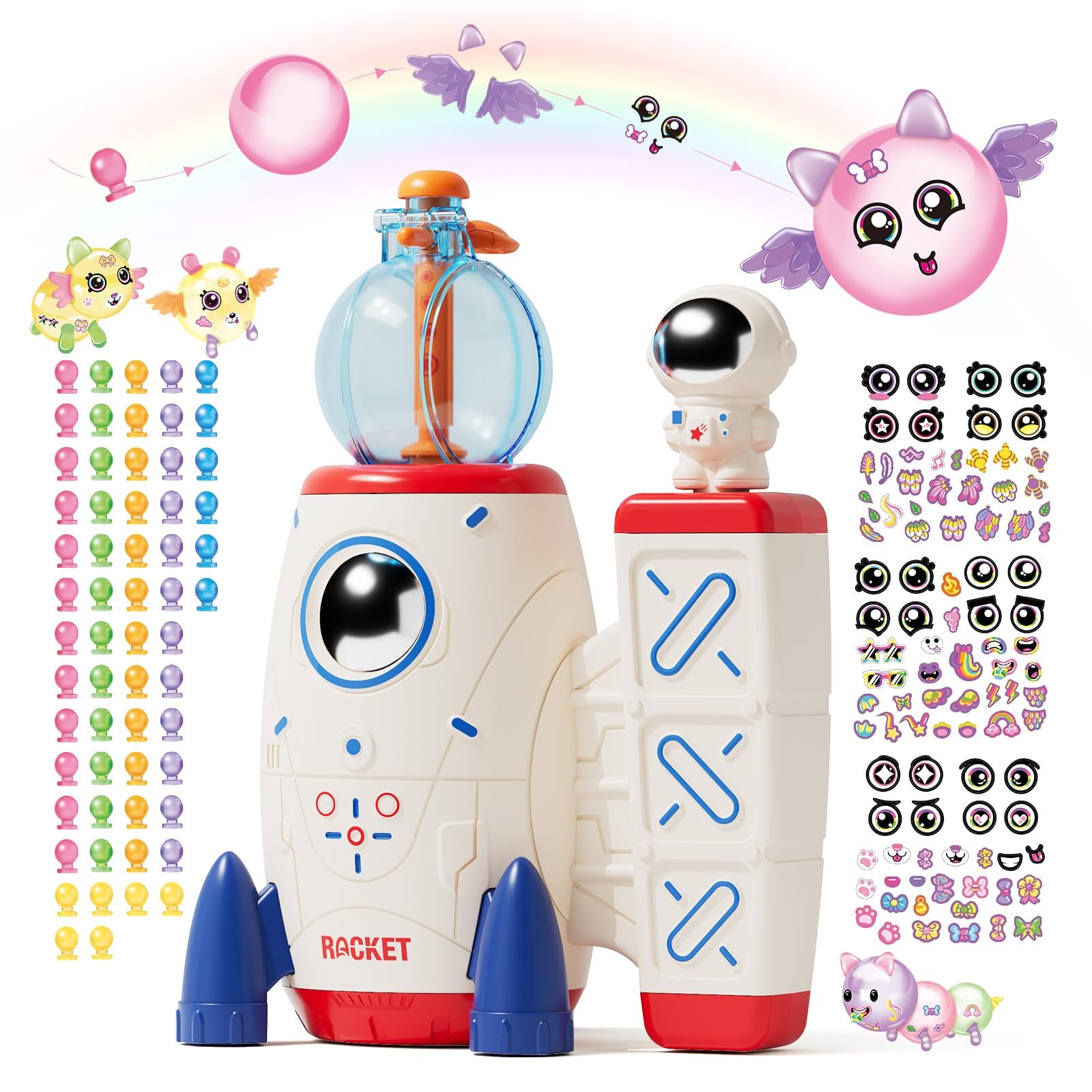 Rocket Balloons Toy Set, Diy Balloon Space Rocket Toy Kit