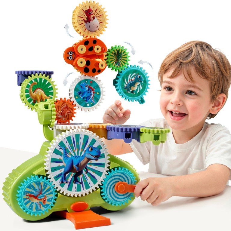 Dinosaur Shaped Gear Toy