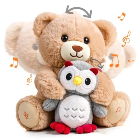 Teddy Bear with Owl - Interactive Singing Plush Toy