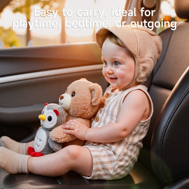 Teddy Bear with Owl - Interactive Singing Plush Toy - Image 6
